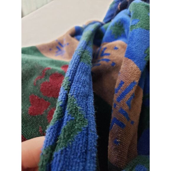 Vintage VTG 90's 1990's TJ Lawford Aztec Southwestern Print Bathrobe Sz. Lg. - Picture 8 of 8